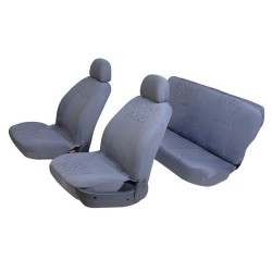 Capa Banco Baixo Universal Malha Cinza Kit 6 pç Capa Banco Baixo Universal Malha Cinza Kit 6 pç